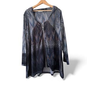 Unity World Wear Woman Zip-Front Hooded Tunic Jacket 2X